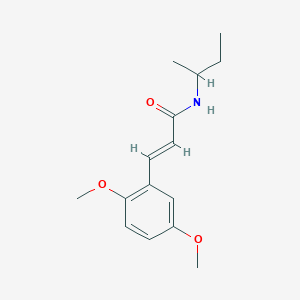 molecular formula C15H21NO3 B2983322 (E)-N-(sec-butyl)-3-(2,5-dimethoxyphenyl)acrylamide CAS No. 496779-25-0