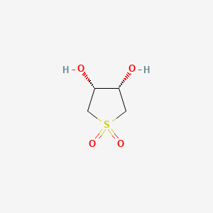 molecular formula C4H8O4S B2983332 (3R,4S)-3,4-dihydroxytetrahydrothiophene 1,1-dioxide CAS No. 36802-08-1