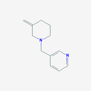 molecular formula C12H16N2 B2983351 3-((3-亚甲基哌啶-1-基)甲基)吡啶 CAS No. 2034380-86-2