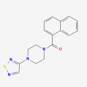 molecular formula C17H16N4OS B2983359 1-(Naphthalene-1-carbonyl)-4-(1,2,5-thiadiazol-3-yl)piperazine CAS No. 2097883-43-5