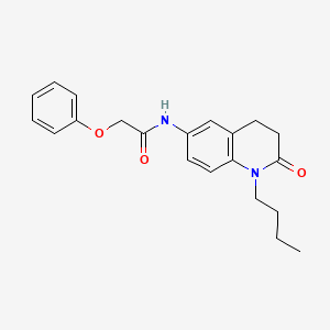 molecular formula C21H24N2O3 B2983402 N-(1-丁基-2-氧代-1,2,3,4-四氢喹啉-6-基)-2-苯氧基乙酰胺 CAS No. 951472-01-8