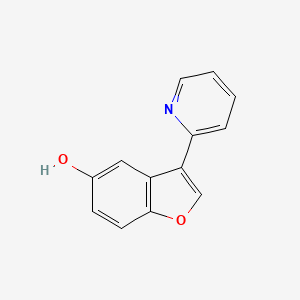 molecular formula C13H9NO2 B2983416 3-(Pyridin-2-yl)-1-benzofuran-5-ol CAS No. 1573547-72-4