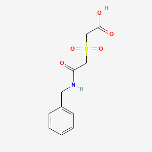molecular formula C11H13NO5S B2983438 2-((2-(Benzylamino)-2-oxoethyl)sulfonyl)acetic acid CAS No. 338793-99-0