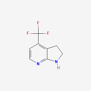 4-(Trifluoromethyl)-2,3-dihydro-1H-pyrrolo[2,3-b]pyridine