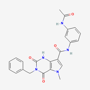 N-(3-acetamidophenyl)-3-benzyl-5-methyl-2,4-dioxo-2,3,4,5-tetrahydro-1H-pyrrolo[3,2-d]pyrimidine-7-carboxamide