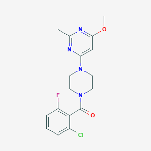 (2-Chloro-6-fluorophenyl)(4-(6-methoxy-2-methylpyrimidin-4-yl)piperazin-1-yl)methanone