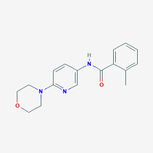 molecular formula C17H19N3O2 B2983465 2-甲基-N-(6-吗啉-3-吡啶基)苯甲酰胺 CAS No. 383146-21-2