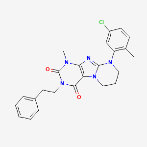 9-(5-chloro-2-methylphenyl)-1-methyl-3-phenethyl-6,7,8,9-tetrahydropyrimido[2,1-f]purine-2,4(1H,3H)-dione