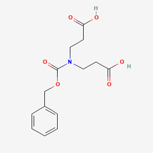 molecular formula C14H17NO6 B2983518 3-{[(苄氧羰基)(2-羧乙基)氨基]丙酸} CAS No. 182001-76-9
