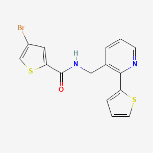 4-bromo-N-((2-(thiophen-2-yl)pyridin-3-yl)methyl)thiophene-2-carboxamide