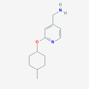 molecular formula C13H20N2O B2983531 {2-[(4-甲基环己基)氧基]吡啶-4-基}甲胺 CAS No. 1016673-84-9