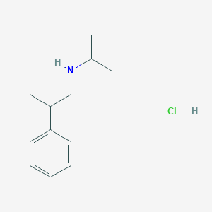 molecular formula C12H20ClN B2983533 (2-Phenylpropyl)(propan-2-yl)amine hydrochloride CAS No. 1158512-24-3