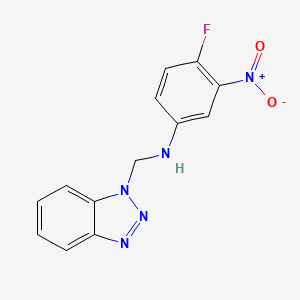 N-(1H-1,2,3-benzotriazol-1-ylmethyl)-4-fluoro-3-nitroaniline