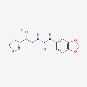 1-(Benzo[d][1,3]dioxol-5-yl)-3-(2-(furan-3-yl)-2-hydroxyethyl)urea