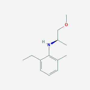 molecular formula C13H21NO B2983599 2-乙基-N-[(2R)-1-甲氧基丙烷-2-基]-6-甲基苯胺 CAS No. 118604-69-6