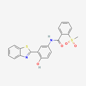 N-(3-(benzo[d]thiazol-2-yl)-4-hydroxyphenyl)-2-(methylsulfonyl)benzamide