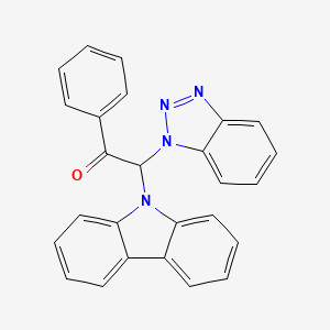 2-(Benzotriazol-1-yl)-2-carbazol-9-yl-1-phenylethanone