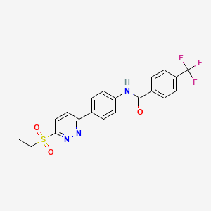 N-(4-(6-(ethylsulfonyl)pyridazin-3-yl)phenyl)-4-(trifluoromethyl)benzamide