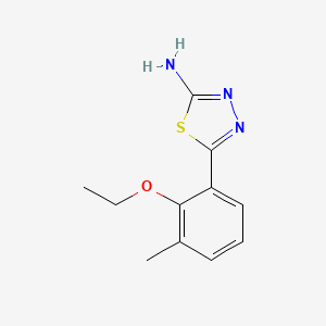 5-(2-Ethoxy-3-methylphenyl)-1,3,4-thiadiazol-2-amine