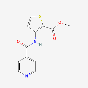 molecular formula C12H10N2O3S B2983631 3-(吡啶-4-羰基氨基)噻吩-2-甲酸甲酯 CAS No. 540757-87-7
