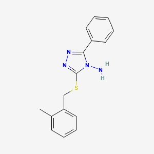 3-((2-Methylbenzyl)thio)-5-phenyl-4H-1,2,4-triazol-4-amine
