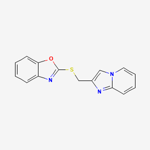 2-((Imidazo[1,2-a]pyridin-2-ylmethyl)thio)benzo[d]oxazole