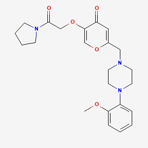 2-[[4-(2-Methoxyphenyl)piperazin-1-yl]methyl]-5-(2-oxo-2-pyrrolidin-1-ylethoxy)pyran-4-one