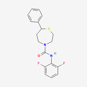 N-(2,6-difluorophenyl)-7-phenyl-1,4-thiazepane-4-carboxamide