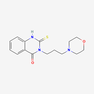 molecular formula C15H19N3O2S B2983654 3-(3-morpholin-4-ylpropyl)-2-sulfanylidene-1H-quinazolin-4-one CAS No. 146381-57-9