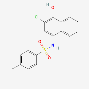 molecular formula C18H16ClNO3S B2983682 N-(3-chloro-4-hydroxynaphthalen-1-yl)-4-ethylbenzenesulfonamide CAS No. 425403-30-1