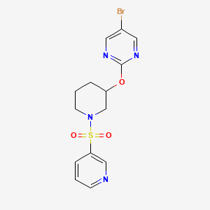 5-Bromo-2-((1-(pyridin-3-ylsulfonyl)piperidin-3-yl)oxy)pyrimidine