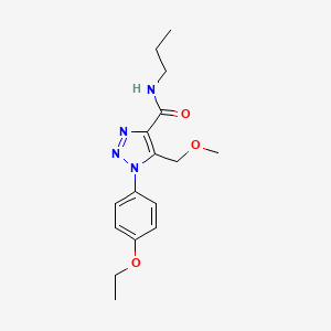 molecular formula C16H22N4O3 B2983688 1-(4-乙氧基苯基)-5-(甲氧基甲基)-N-丙基-1H-1,2,3-三唑-4-甲酰胺 CAS No. 950240-46-7
