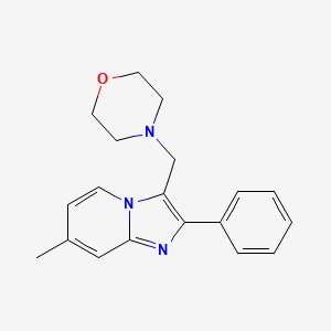 7-Methyl-3-(morpholinomethyl)-2-phenylimidazo[1,2-a]pyridine