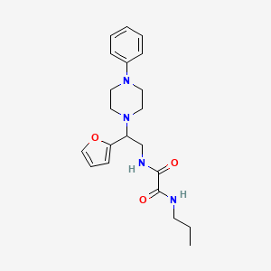 N1-(2-(furan-2-yl)-2-(4-phenylpiperazin-1-yl)ethyl)-N2-propyloxalamide