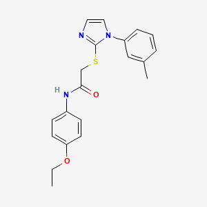 N-(4-ethoxyphenyl)-2-((1-(m-tolyl)-1H-imidazol-2-yl)thio)acetamide