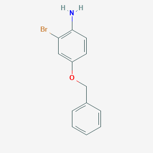 molecular formula C13H12BrNO B2983703 4-(Benzyloxy)-2-bromoaniline CAS No. 215712-11-1