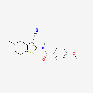 N-(3-cyano-5-methyl-4,5,6,7-tetrahydro-1-benzothiophen-2-yl)-4-ethoxybenzamide