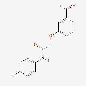 2-(3-formylphenoxy)-N-(4-methylphenyl)acetamide