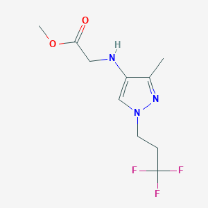 Methyl 2-[[3-methyl-1-(3,3,3-trifluoropropyl)pyrazol-4-yl]amino]acetate
