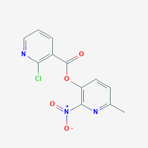 molecular formula C12H8ClN3O4 B2983716 6-Methyl-2-nitro-3-pyridyl 2-chloronicotinate CAS No. 219931-06-3