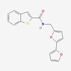 N-([2,2'-bifuran]-5-ylmethyl)benzo[b]thiophene-2-carboxamide