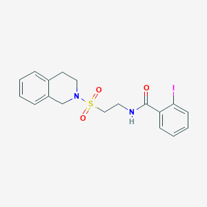 N-[2-(3,4-dihydroisoquinolin-2(1H)-ylsulfonyl)ethyl]-2-iodobenzamide
