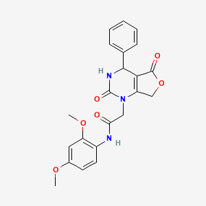 N-(2,4-Dimethoxyphenyl)-2-(2,5-dioxo-4-phenyl-4,7-dihydro-3H-furo[3,4-d]pyrimidin-1-yl)acetamide