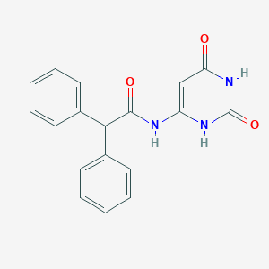 molecular formula C18H15N3O3 B2983745 N-(2,4-dioxo-1H-pyrimidin-6-yl)-2,2-diphenylacetamide CAS No. 868216-22-2