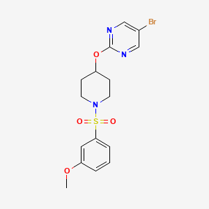 5-Bromo-2-[1-(3-methoxyphenyl)sulfonylpiperidin-4-yl]oxypyrimidine