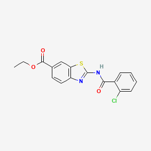 Ethyl 2-(2-chlorobenzamido)benzo[d]thiazole-6-carboxylate