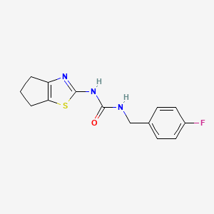 1-(5,6-dihydro-4H-cyclopenta[d]thiazol-2-yl)-3-(4-fluorobenzyl)urea