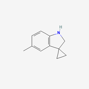 molecular formula C11H13N B2983765 5'-甲基螺[环丙烷-1,3'-吲哚啉] CAS No. 1461714-36-2