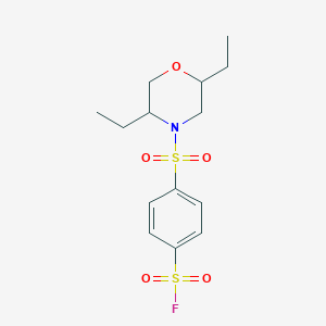 4-(2,5-Diethylmorpholin-4-yl)sulfonylbenzenesulfonyl fluoride