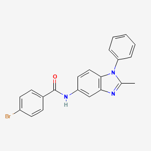 4-bromo-N-(2-methyl-1-phenyl-1H-benzo[d]imidazol-5-yl)benzamide